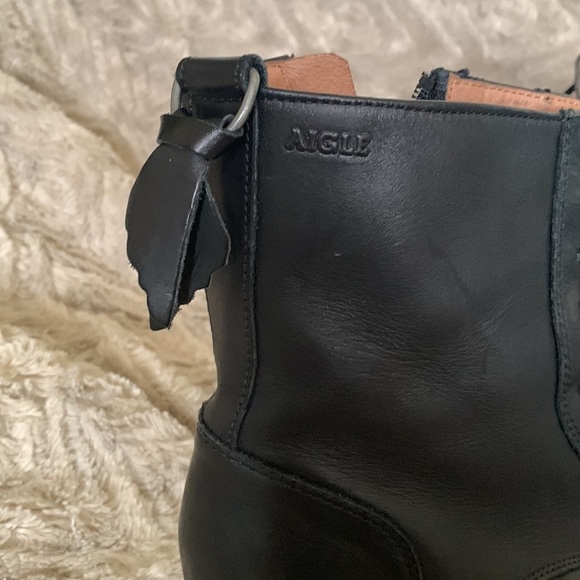 Aigle mens genuine high quality leather military style - Picture 2 of 6